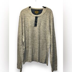 Lucky Brand • Lived In Henley, Grey, Men’s XL